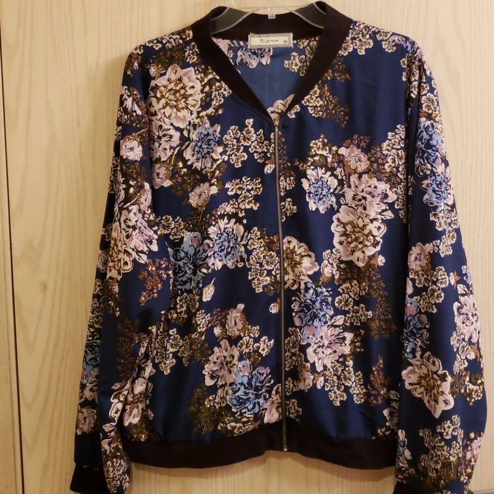 Satin bomber jacket